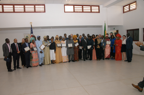 Cérémonie de clôture formation Ambassade des E.U.